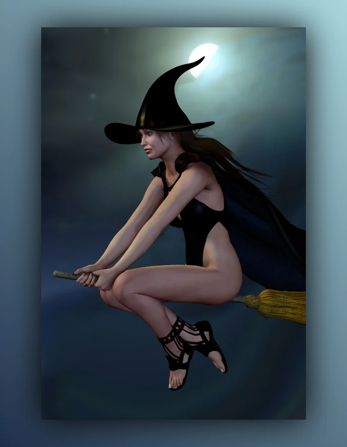 Moon Broom Poses