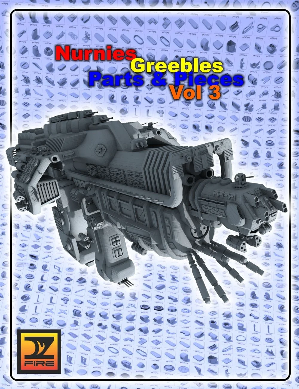 Nurnies Greebles Parts and Pieces Vol 3