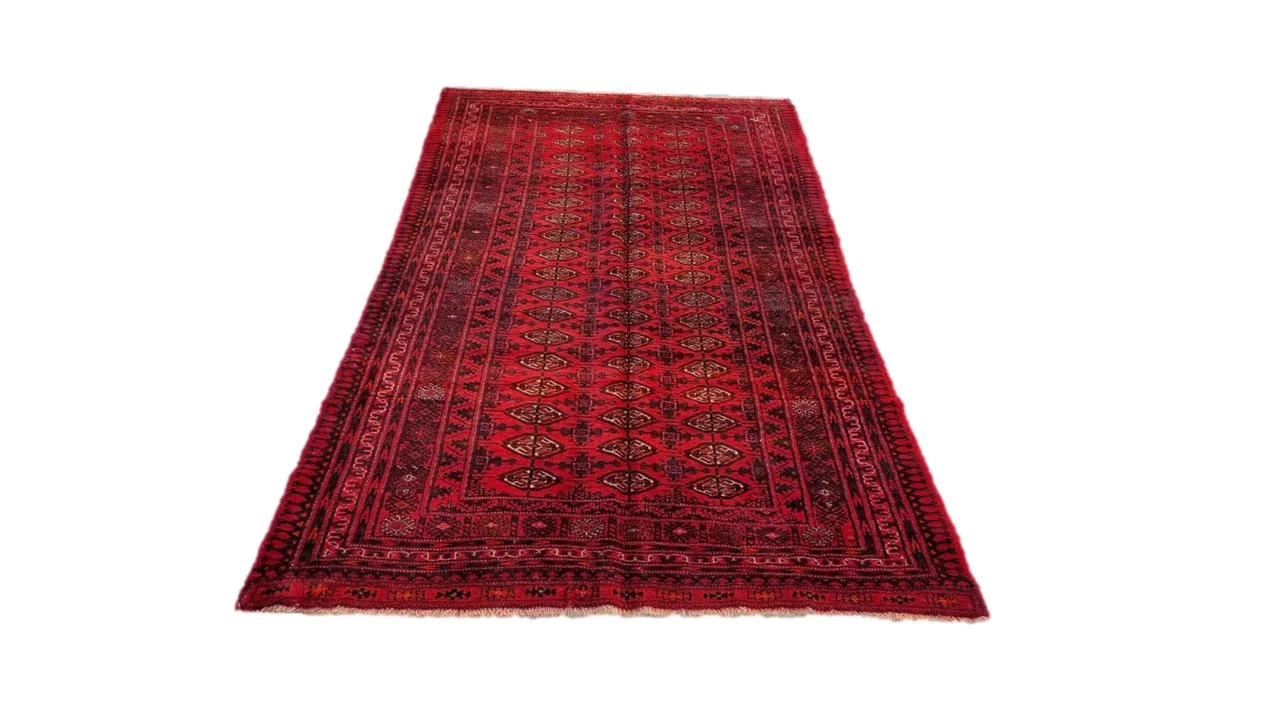 Persian Kurdi Carpet 247cm x 126cm Hand Knotted