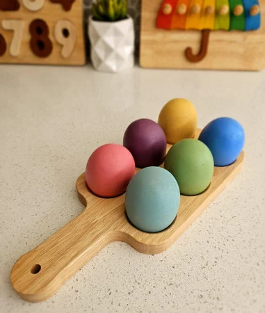 Qtoys Wooden Nesting Egg Tray