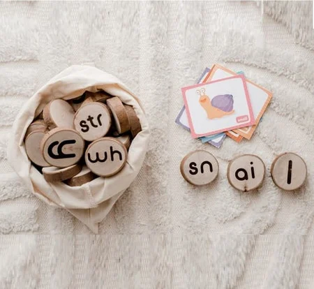 Qtoys Wooden Phonogram Learning Kit
