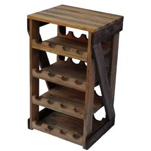 Rustic Wooden Wine rack holds up to 16 Bottles