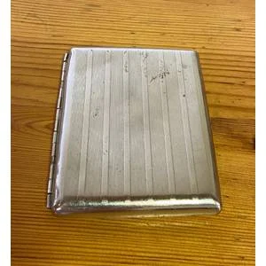 SILVER PLATED CIGARETTE CASE HOLDER SPRUNG HOLDERS CLIP CLOSURE