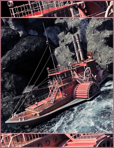Steampunk Paddle Boat