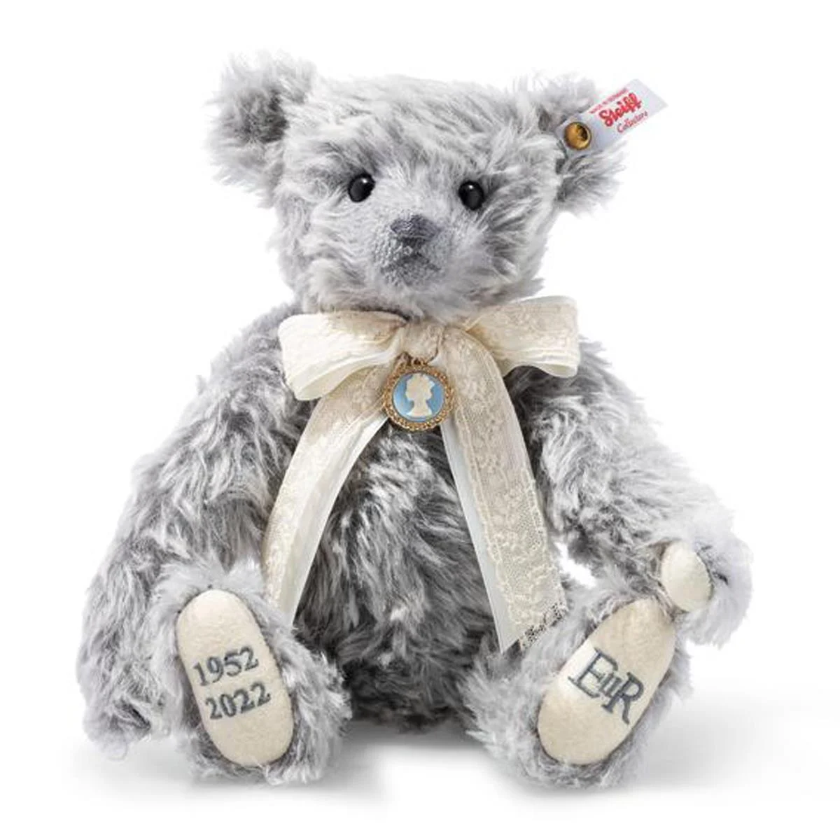 Steiff Limited Edition Queen Elizabeth II Platinum Jubilee Bear RMS – 30 cm
