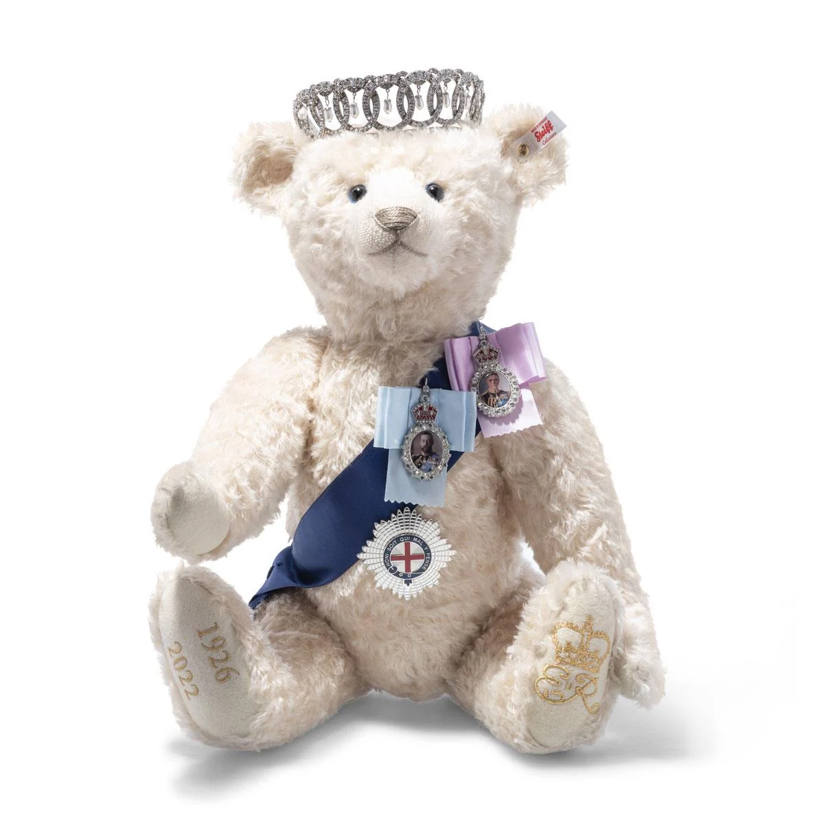 Steiff Limited Edition Queen Elizabeth II Memorial Bear – 18 cm