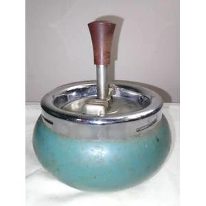 Vintage 1930's Roulette Push Button Original Bernadotte and Bjorn Spinning Ashtray.