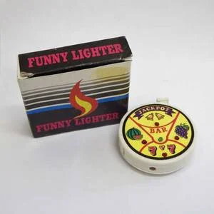 Vintage Jackpot Funny electric lighter with led lights and sound in original box - working