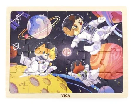 Wooden 24pc Jigsaw - Space Adventure